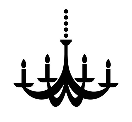 Pictogram of a chandelier.の写真素材