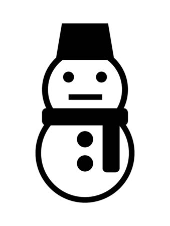 Mark of a snowman.の写真素材