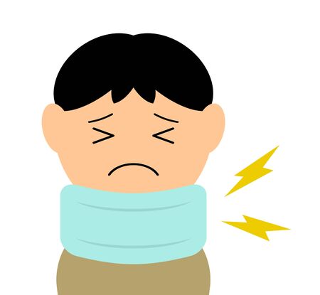 Person Who Corseted on Neck.の写真素材