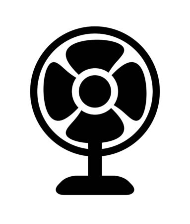 Pictogram of an electric fan.の写真素材