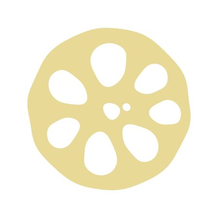 Slice of lotus rootの写真素材