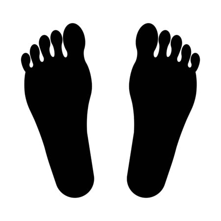 Silhouette of the Soles of the Feet.の写真素材