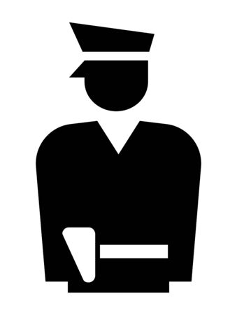 Pictogram of policemanの写真素材