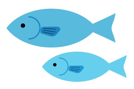 Parent and child of fishの写真素材