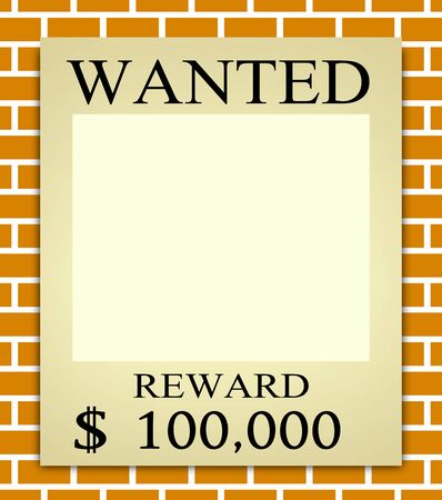 Frame of wantedの写真素材