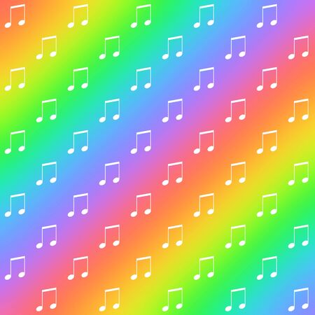 Note and a rainbowの写真素材