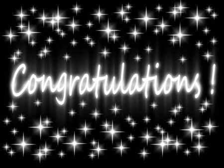 Background and congratulationsの写真素材