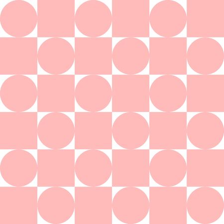 Square and circle patternの写真素材