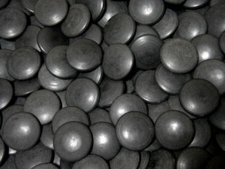 Stones used in Japanese board gamesの写真素材