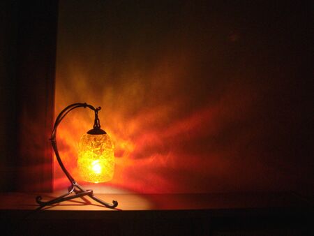 Stylish interior lamp made of glass