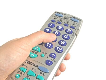 Operating with the remote control in hand
