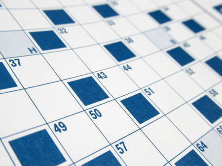 This is a crossword puzzleの写真素材