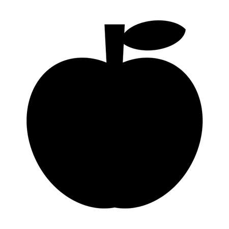 Apple silhouetteの写真素材