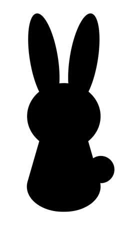 Rabbit silhouetteの写真素材