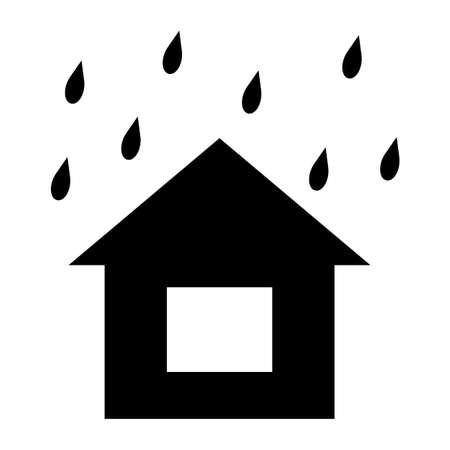 It's raining on the houseの写真素材