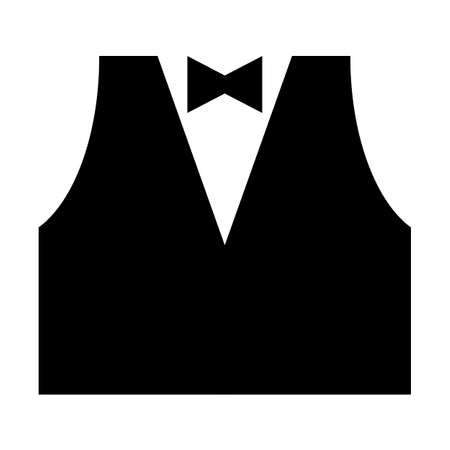 Black tie vest markの写真素材