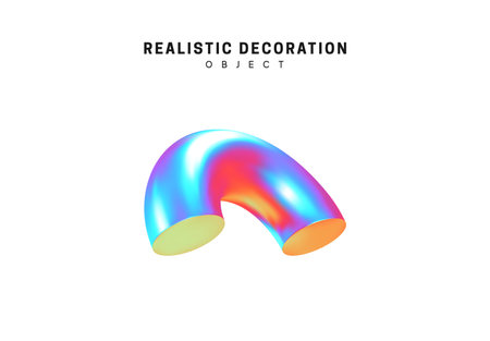 Hologram 3d element for design. vector illustrationのイラスト素材