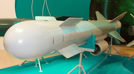 White missile at the exposition