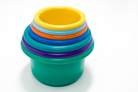 Children's multi-coloured toyの写真素材