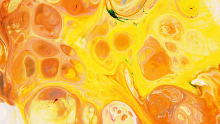 Fluid Art. Abstract blurred multi-colored background. Swirl liquid pattern. Trendy colorful backdropの写真素材