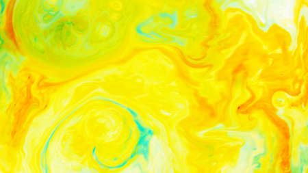 Abstract background. Fluid art texture. Abstract backdrop with swirling paint effect. Trendy colorful backdrop. Mixing paintsの写真素材