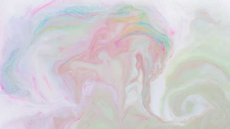 Fluid art. Multicolored background from liquid. Photography of colored spots on liquid. Abstract...