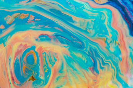Abstract multicolored liquid background. Abstract ink design template mixed texture background....