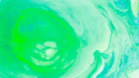 Abstract liquid ink painting texture. Turquoise trendy backdrop. colorful chemical experiment