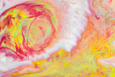 Abstract Liquid Colors Background. Multicolored Waves and Blurred Motionの写真素材