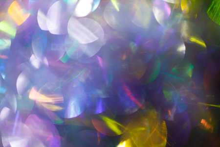 Abstract Holographic Background with Bokeh Lightの写真素材