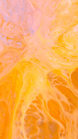 Swirling Orange and Peach Fluid Art Vertical Backgroundの写真素材