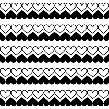 Seamless pattern with hearts Valentine's Dayのイラスト素材