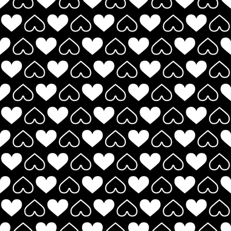 Seamless pattern with hearts Valentine's Day