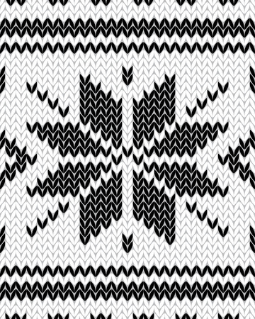 Decorative seamless background Christmas knittedのイラスト素材