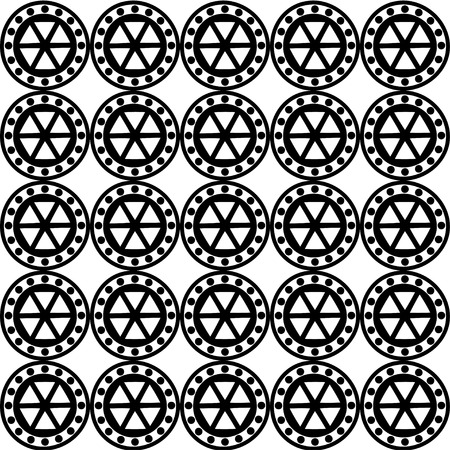 Seamless decorative vector background with abstract figuresのイラスト素材