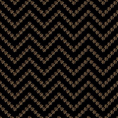 Seamless Christmas background with gold snowflakesのイラスト素材