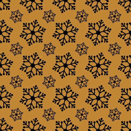 Seamless Christmas background with snowflakesのイラスト素材