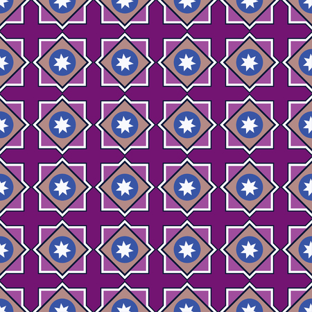 Seamless colorful background with abstract geometric shapesのイラスト素材