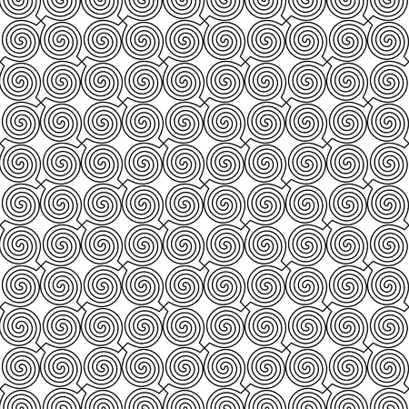 Seamless vector decorative background with curlsのイラスト素材