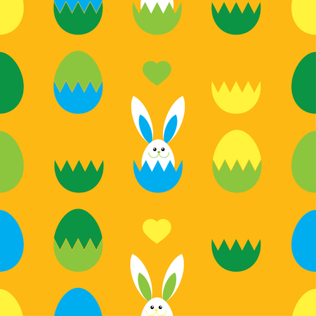 Seamless decorative background with Easter eggs. Print. Cloth design, wallpaper.のイラスト素材