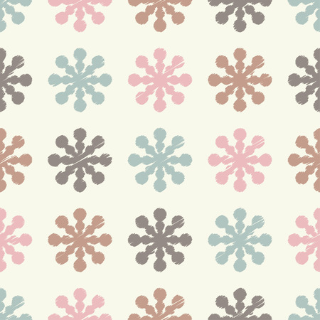 Decorative Christmas seamless background with snowflakes. Print. Repeating background. Cloth design, wallpaper.のイラスト素材