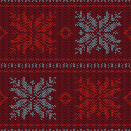 Seamless vector background with Norwegian snowflakes. Print. Cloth design, wallpaper.のイラスト素材