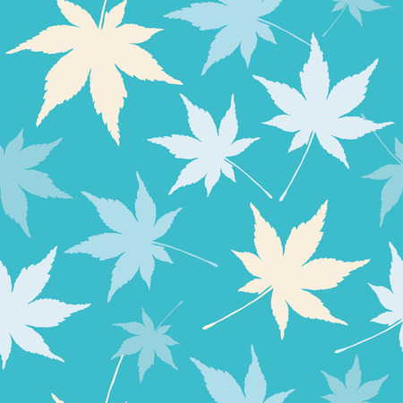Seamless vector background with decorative leaves. Print. Cloth design, wallpaper.のイラスト素材