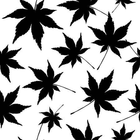 Seamless vector background with decorative leaves. Print. Cloth design, wallpaper.のイラスト素材