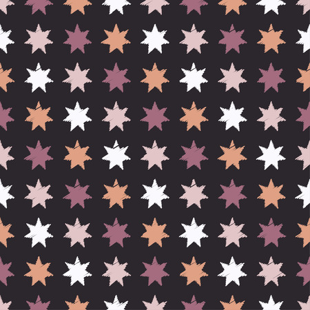 Seamless vector background with decorative stars. Print. Cloth design, wallpaper.のイラスト素材