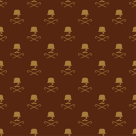 Seamless vector background with Hipsters. Print. Repeating background. Cloth design, wallpaper.のイラスト素材
