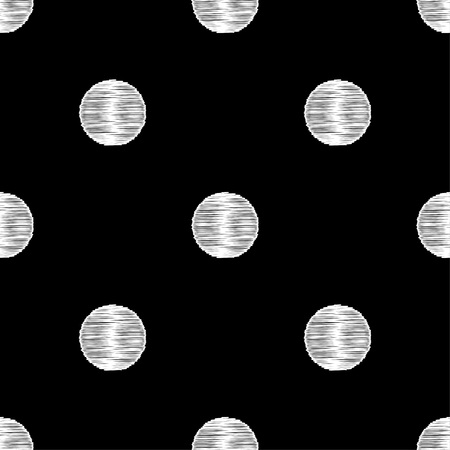 Polka dot seamless pattern. Vector illustration.のイラスト素材