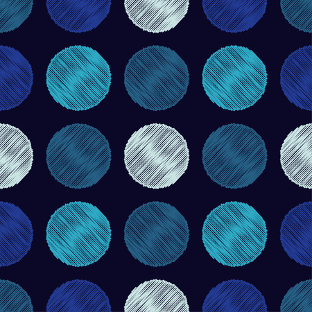 Polka dot seamless pattern. Vector illustration.のイラスト素材