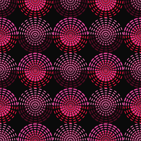 Polka dot seamless pattern. Dotted circle. Vector illustration. Textile rapport.のイラスト素材