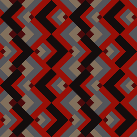 Seamless abstract geometric pattern. Vector illustration. Textile rapport.のイラスト素材